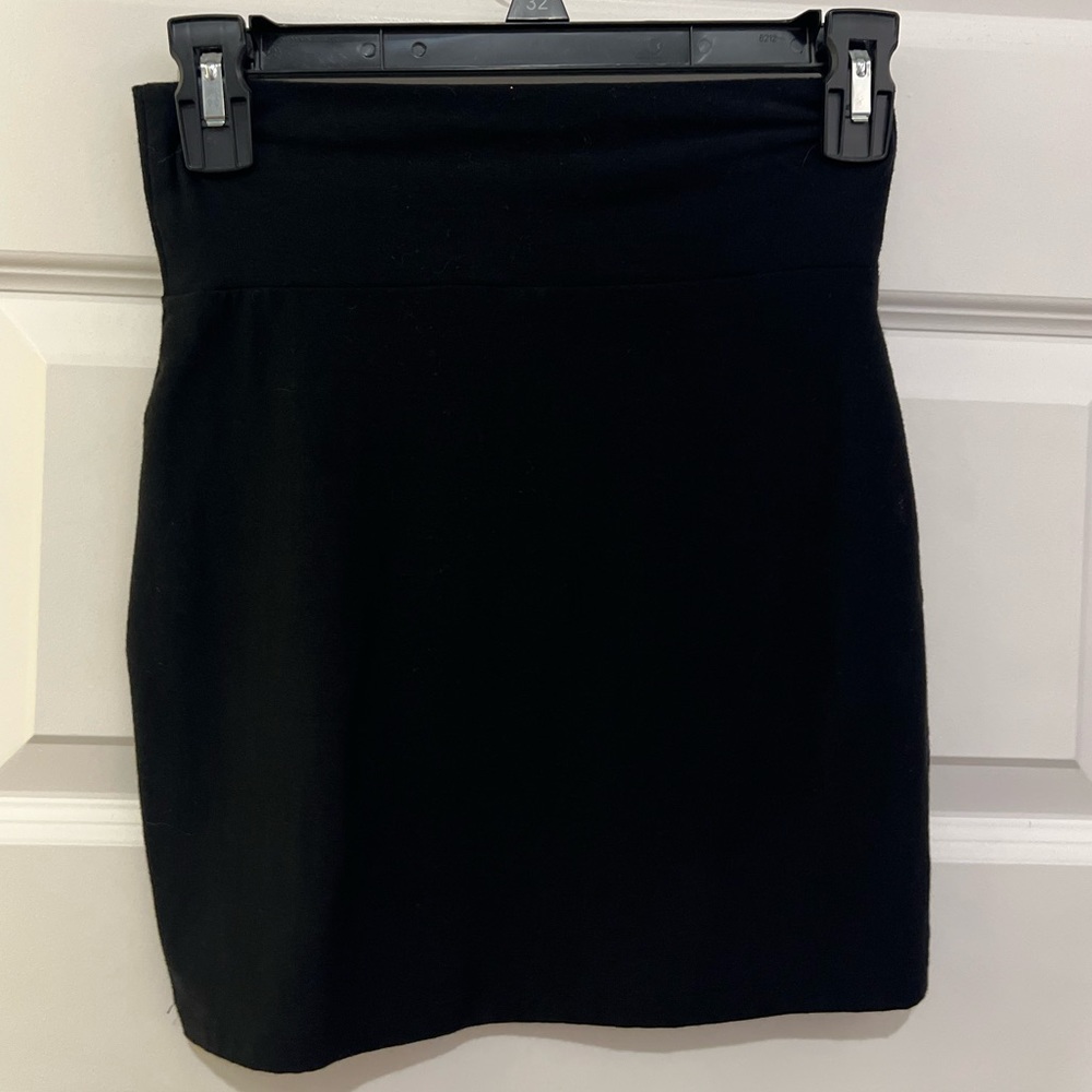 Victoria's Secret PINK Solid Black Stretch Skirt Sz S